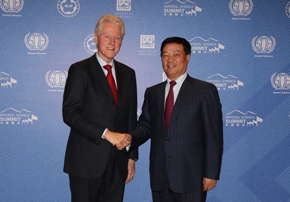 President Clinton met with Chinese Entrepreneurs 